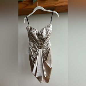 NWT Elegant Champagne Evening Dress